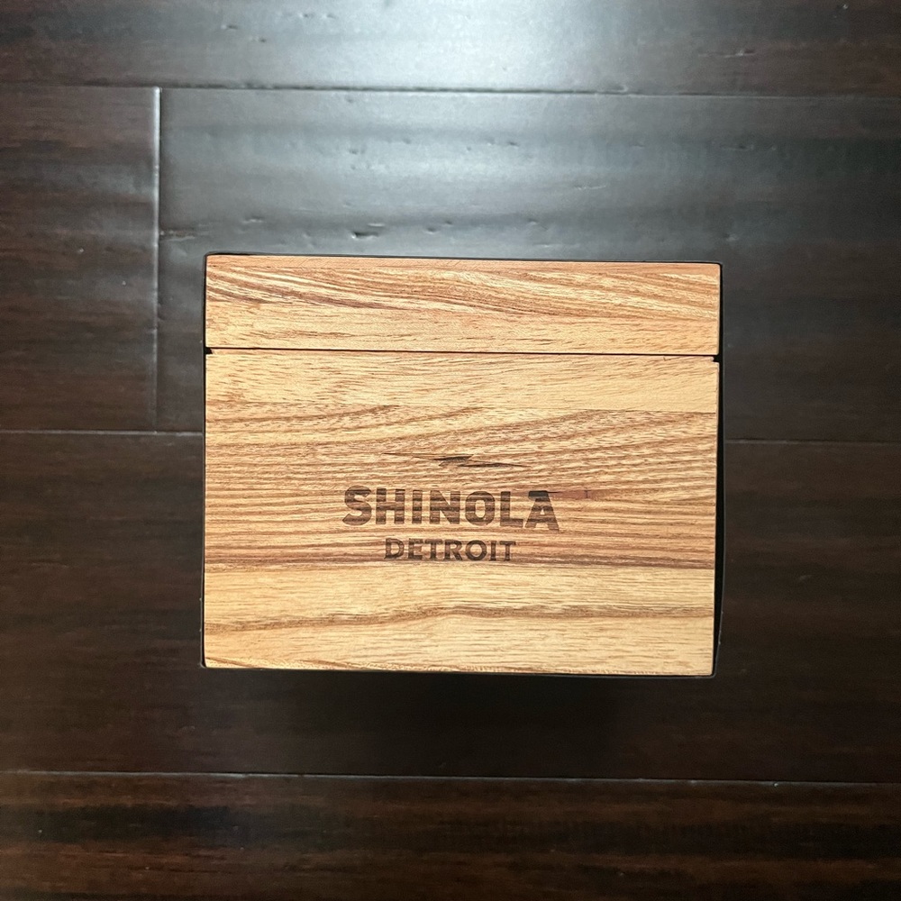 Shinola Detroit 47 mm Runwell 3HD Stone Blue/Largo Tan Leather One Size